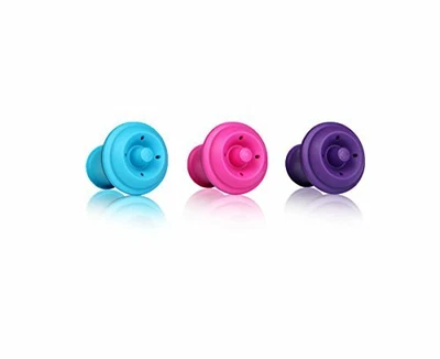 $29.73 • Buy Vacu Vin Wine Saver Vacuum Stoppers Set Of 3– Blue/Pink/Purple