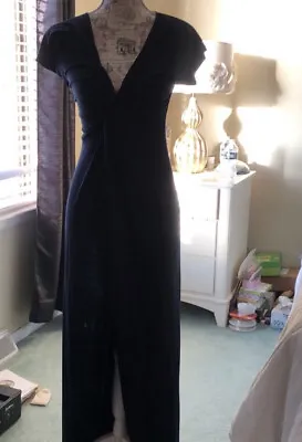 Mijo By Michelle Jonas Los Angeles With Love Long Sexy Black Jersey Dress Lg • $45