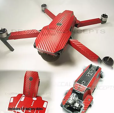 DJI Mavic RED Carbon Fiber Ultimate Graphic Wrap Kit -Underside Decal Skin  • $21.99