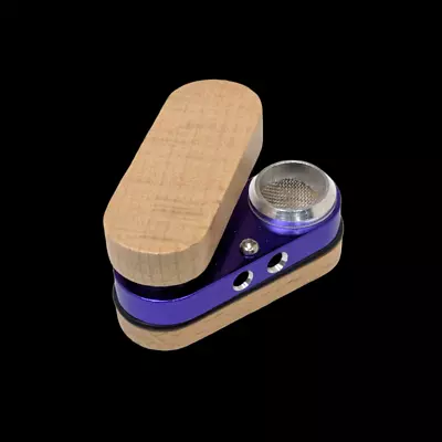 Metal Wood Tobacco Smoking Hand Pipe Monkey Pipe Style Portable Compact Purple • $10.95