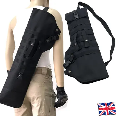 Tactical Dual Rifle Shotgun Bag Airsoft Gun Holster Hunting Pouch Molle Bag UK • £14.99