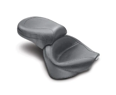 $710 • Buy Mustang 2-Piece Wide Touring Vintage Seat 2002-2011 Yamaha V-Star 1100 Silverado