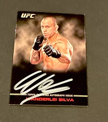 2012 TOPPS UFC KNOCKOUT WANDERLEI SILVA SILVER INK ON-CARD AUTO SP #’d 08/99! • $109.99