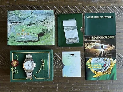 Rolex Explorer II 40mm Polar White Dial Stainless Steel 16570 Watch Box & Papers • $7892