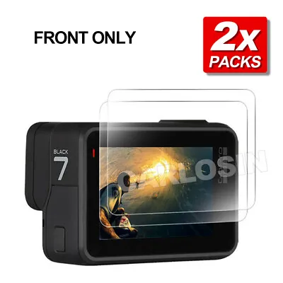 2x Tempered Glass Screen Protector Cover Lens Cap For GoPro Hero 7 6 5 Black • $3.45