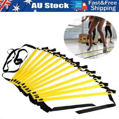 Speed Agility Ladder Fitness Training Ladder Soccer Sports Footwork Practise Gym • $28.99