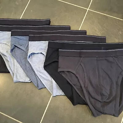 £15 • Buy M&S 5pk Cotton Stretch Cool & Fresh Briefs Blue Mix RRP £28 Size M