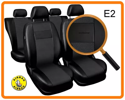 Car Seat Covers Fit Daewoo Matiz - Full Set Black Leatherette/polyester • $84.65