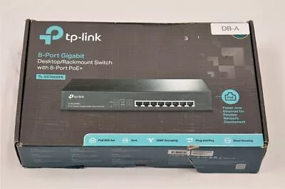 TP-Link 8-Port Gigabit Desktop/Rackmount Switch With 8-Port PoE+ (TL-SG1008PE) • $89.99