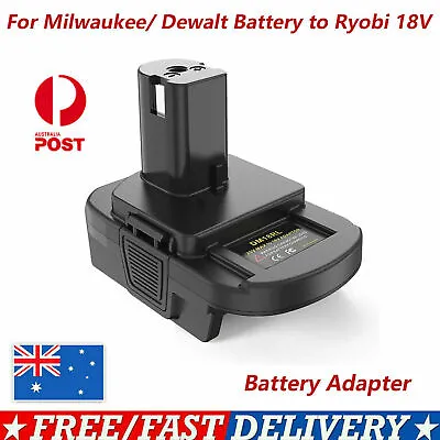 Battery Adapter For DEWALT Milwaukee Converter To RYOBI 18V Cordless Plug Tools • $25.64