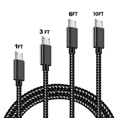 LOT 3/6/10Ft Micro USB 3.0 Fast Charger Data Sync Cable Cord LG HTC Android • $1.20