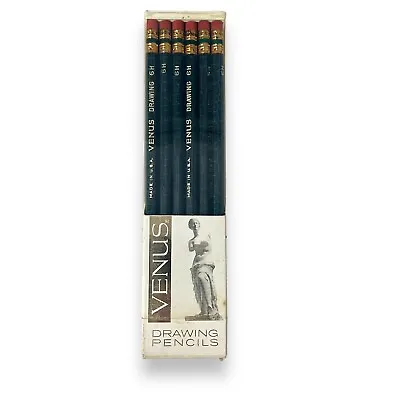 Vintage Venus 3820 5H Very Hard Drawing Pencils Box Of 12 Art Sketch New Unused • $17.99