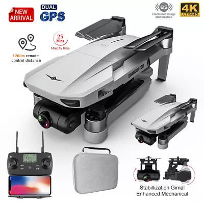 2022 KF102 GPS Drone 4K Profesional FPV HD Camera Drones 2-Axis Gimbal Brushless • $295.16