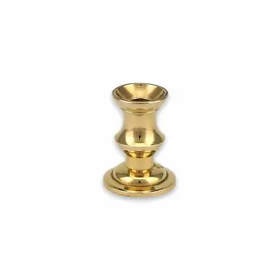 Mini Brass Candlestick Holder - Small Candle Stand For Thin Tiny Taper Candles • $12.99