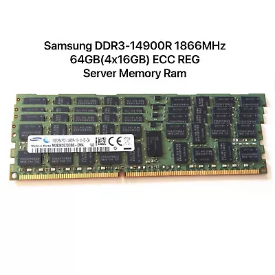 Samsung 64GB 4x16GB DDR3 1866Mhz ECC REG Memory For Apple Mac Pro 2013 ME253LL/A • $120.51