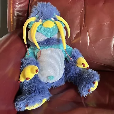 Manhattan Toy Galoompagalots Podge Plush 16” Blue Monster 2001 Knots Read • $18