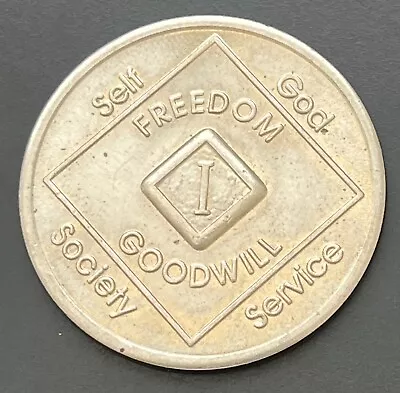 Narcotics Anonymous NA 1 Year Recovery Token Coin Chip Years  • $14.95
