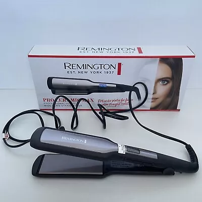 Remington Pro Hair Straightener Ceramic Max Wide Plate Silver Black AU Plug 45mm • $45