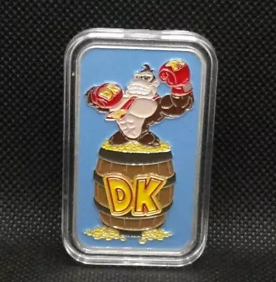 1 Oz Silver Bullion DK Bar- Solid .999 FS !  Donkey Kong! #Ultra RARE 200 ONLY!! • $159.99