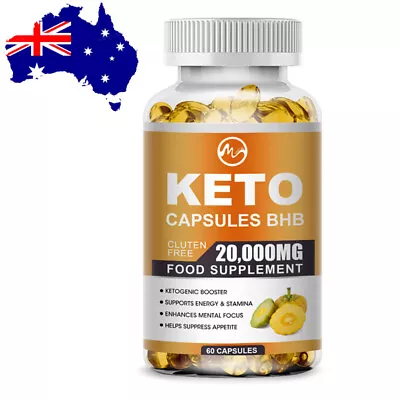 Keto Bhb Capsules Weight Loss Diet Pills Fat Burner Detox Dietary Supplement • $19.99