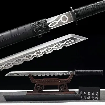 Handmade Spring Steel Broadsword Real Battle Sword Saber Sharp Cut • $210.59