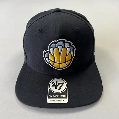 '47 Brand Memphis Grizzlies Adult Snapback Hat Wool Acrylic NBA Black EUC • $19.50