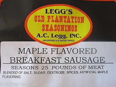 MAPLE Old Plantation Breakfast Pan Sausage Seasoning Blend #8 For Venison Pork  • $7.65