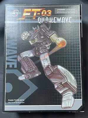 Fans Toys FT-03 Gray Quakewave  Toy Dojo Exclusive  MISB NEW Shockwave • $2600