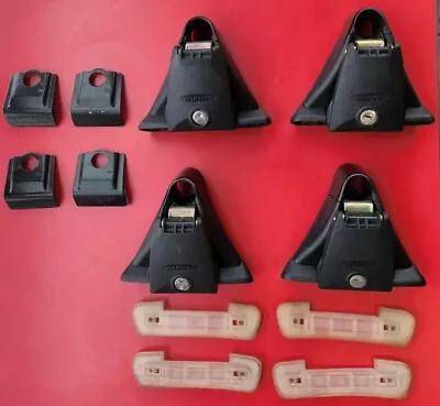 Complete Yakima Q Towers 4 Q 102 Clips & Pads  4 Locks & 1 Key  Free Shipping • $255