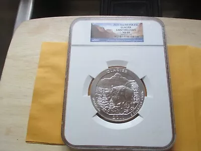 2011 5 Oz Silver 25c Glacier Ngc Ms69 Early Releases Atb • $225