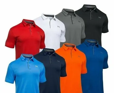 Under Armour Shirt UA Tech Performance Golf Polo Tee Loose-Fit 1290140 T-Shirt • $29.95