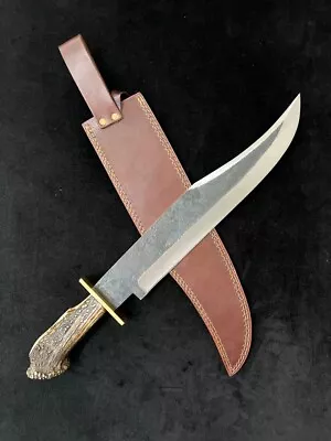 Handmade Carbon Steel 21  Long Rambo Bowie Knife For Hunting Camping & Outdoor • $159.99