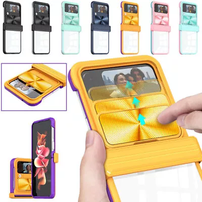 Slide Camera Lens Protection Case For Samsung Galaxy Z Flip 4 5G Luxury Cover • $25.99