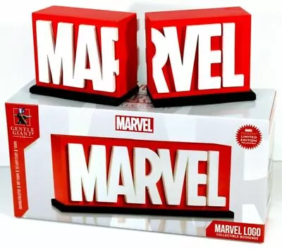 Gentle Giant Marvel Comic Logo Bookends Limited Edition 4000 New In Box • $76.41