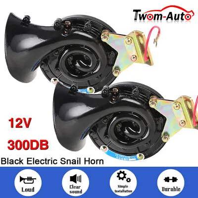 2x 350DB Electric Auto Air Horn Super Loud Raging For Motorcycle Car Truck Boat • $38.99