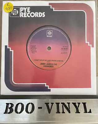 £6.99 • Buy JIMMY JAMES VAGABONDS I Can't Stop My Feet From Dancin' 1978 UK 7  Vinyl Single