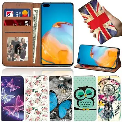 £4.99 • Buy Leather Stand Wallet Cover Case For Huawei P20/P30 Pro/Plus P40/P40 Pro/P30 Lite