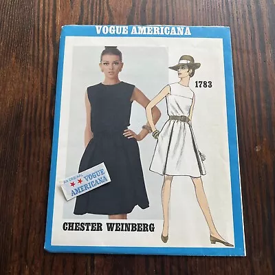 Vogue Americana 60’s Vintage Sewing Pattern Weinberg Dress 1783 UC Sz14/34B • $26.95