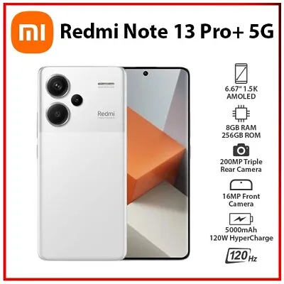 Xiaomi Redmi Note 13 Pro+ Plus 5G 8GB+256GB WHITE Dual SIM Android Mobile Phone • $695