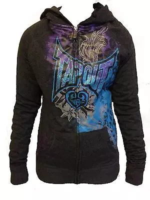 Bnwt Tapout Womens Wild Heart Wings Grey Mma Hoodie S M L Xl Ufc • $49.95