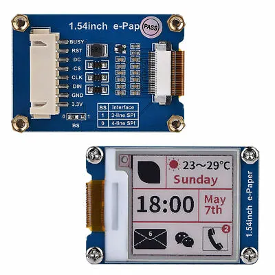 1.54inch E-Paper Module (B) 200 X 200 E-Ink Display Screen For Raspberry Pi TDM • £19.72