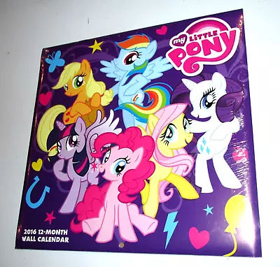 NEW 2016 My Little Pony Monthly Wall Hanging Calendar 12 Months • $16