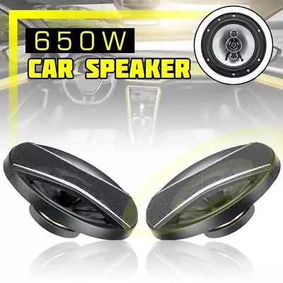 6  Inch Car Coaxial Speakers 3 Way 400W Stereo Super Bass Audio Cable Subwoofer • $36.90