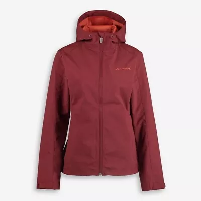 Vaude Women's Dark Cherry Special Edition Hooded Shell Jacket New Rrp £125 • £64.99