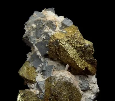 CHALCOPYRITE Crystals & GALENA ---- BULGARIA Madan /ph186 • $24.99