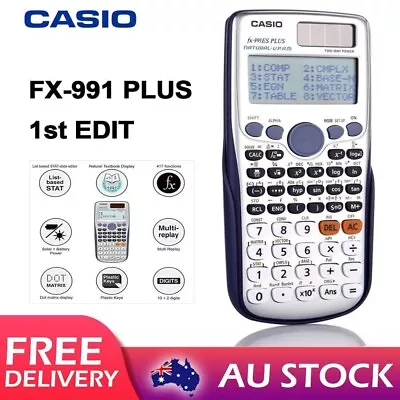 School / University Approved Casio FX-991ES Plus Scientific Calculator 10+2Digi • $26.99