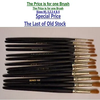 Kolinsky Sable Hair Series 100 Paint Brushes. A S Handover British Made. • £19