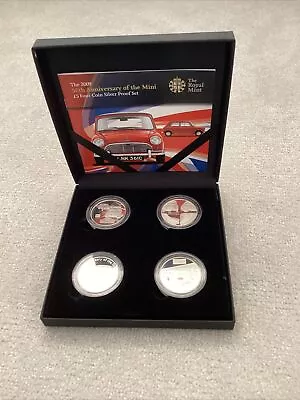 2009 Silver Proof 50th Anniversary Of The Mini £5 Coin Box Set COA • £345