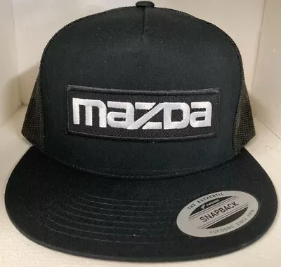 MAZDA Retro SNAPBACK TRUCKER Hat Cap Classic Rx-7 Miata 323 626 New! • $26.95