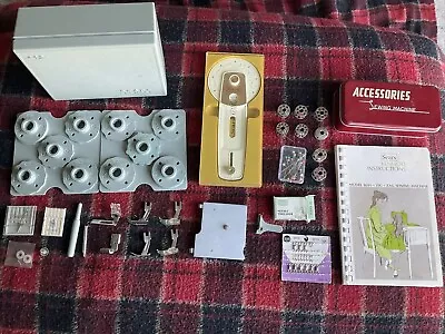 Sears Kenmore Vintage Sewing Machine Part Lot Attachments Accessories Lot • $8